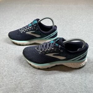Brooks Ghost 11 Womens Walking Running Shoes US 7 UK 5 1202771B493 Navy‎ Teal